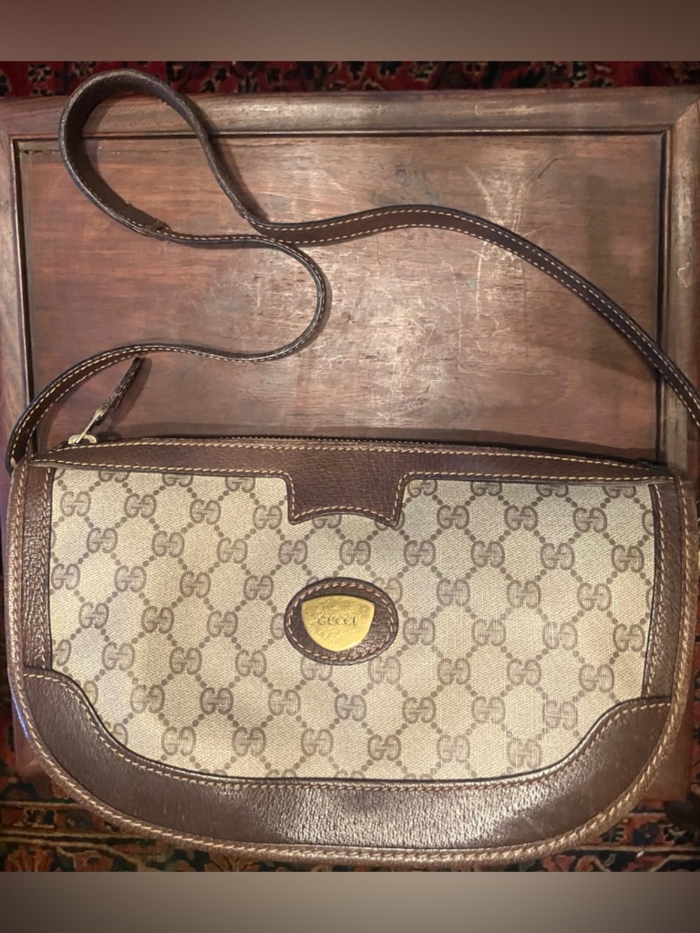 Gucci Vintage supreme monogram half moon shoulder bag - Picture 2 of 10